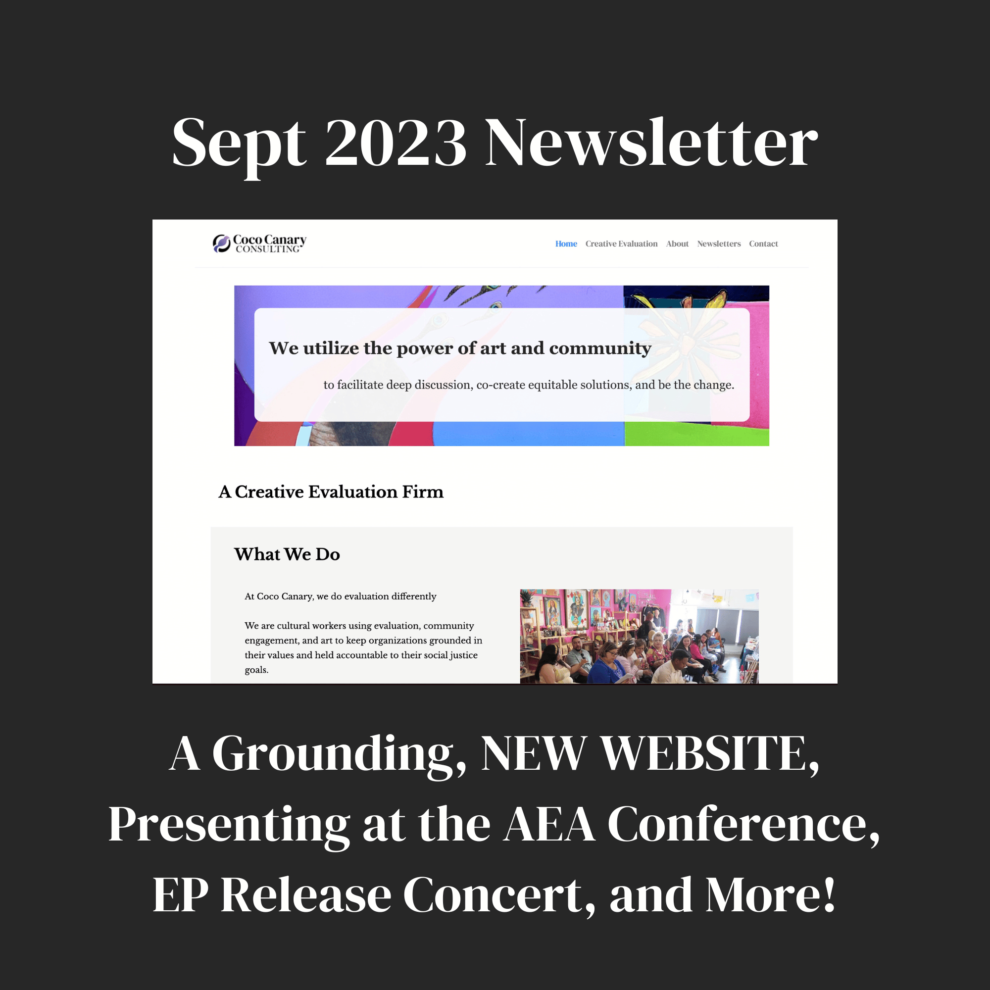 An image with the blog title, summary, and a visual in the center.